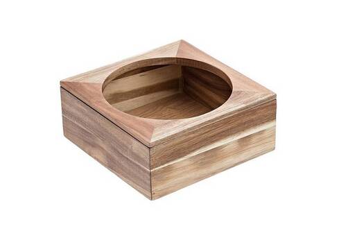 Leone stalak za posluživanje 26 × 26 × 11 cm; Ø 22 cm, drvo akacije / S5047