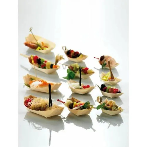 Leone posude za catering 23 × 8,5 × 2 cm, drvo, 50 kom. / S0049.S