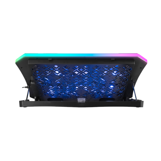 Rampage gaming postolje za laptop Metafor AD-RC34, 10"-19", 6 ventilatora, RGB, crno