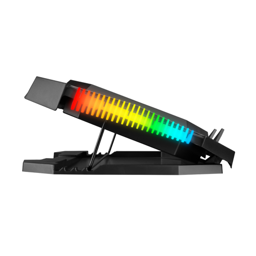 Rampage gaming postolje za laptop Spider AD-RC11, 15"-17", 2 ventilatora, RGB, crno