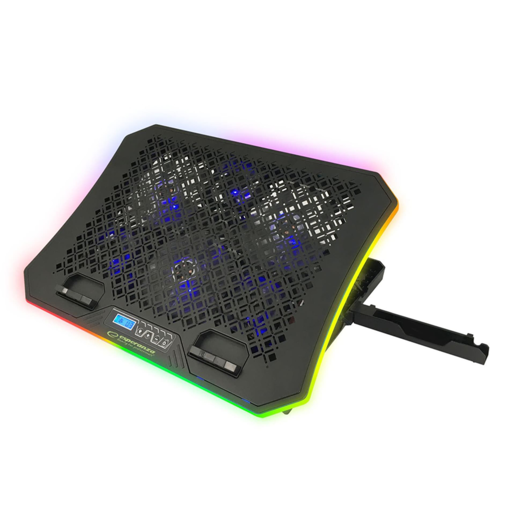 Esperanza gaming postolje za laptop Galerne EGC109, RGB, držač za mobitel