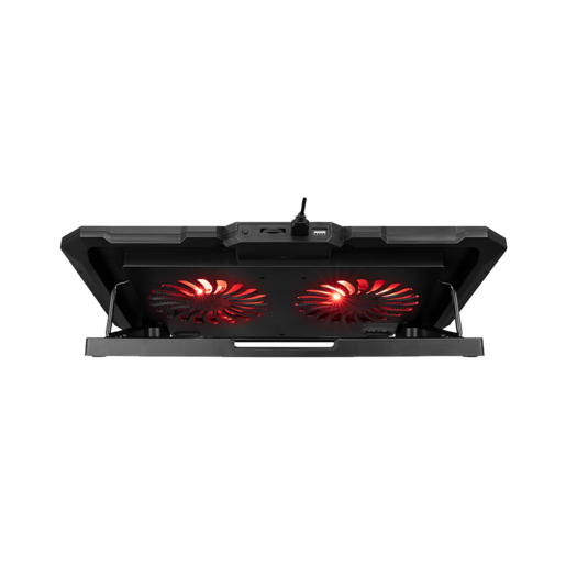 Rampage gaming postolje za laptop Gamezone AD-RC12, 15"-17", 2 ventilatora, RGB, crno