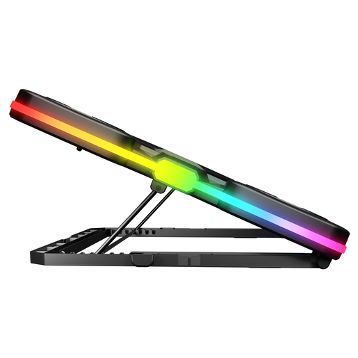 Rampage gaming postolje za laptop Glacier S50, 11 ventilatora, LCD, RGB, crno