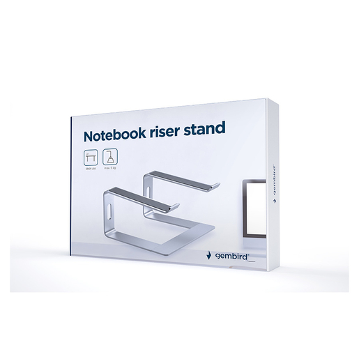 Gembird podesivo postolje za laptop NBS-D1-01, srebrno