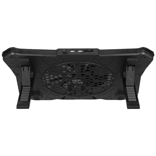 Rampage gaming postolje za laptop Showy AD-RC8, 15"-17", 180mm ventilator, RGB, crno