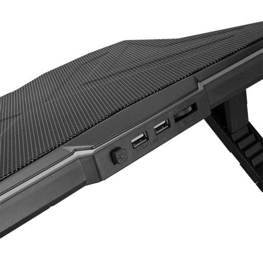 Rampage gaming postolje za laptop Showy AD-RC8, 15"-17", 180mm ventilator, RGB, crno