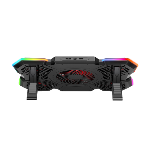 Rampage gaming postolje za laptop Coolflow S47, 10"-17", 5 ventilatora, crveno LED