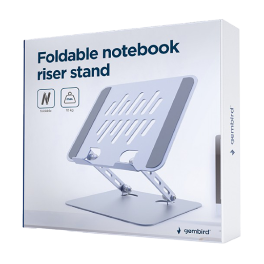 Gembird sklopivo postolje za laptop NBS-D1-04, srebrno