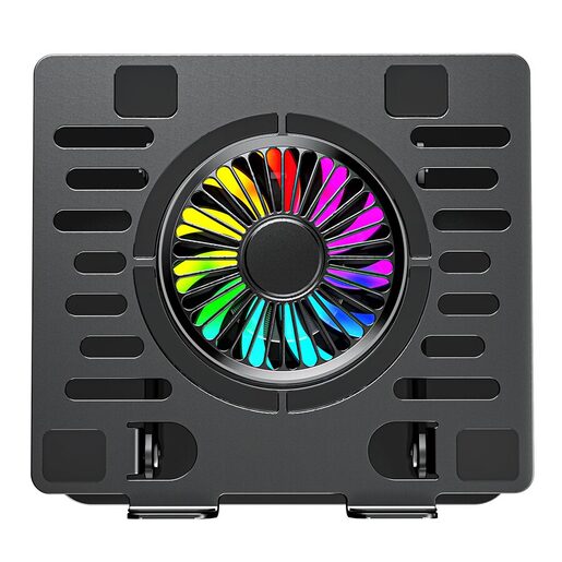 Addison rotirajuće postolje za laptop Steely AD-RC36, 360°, ventilator, RGB, crno
