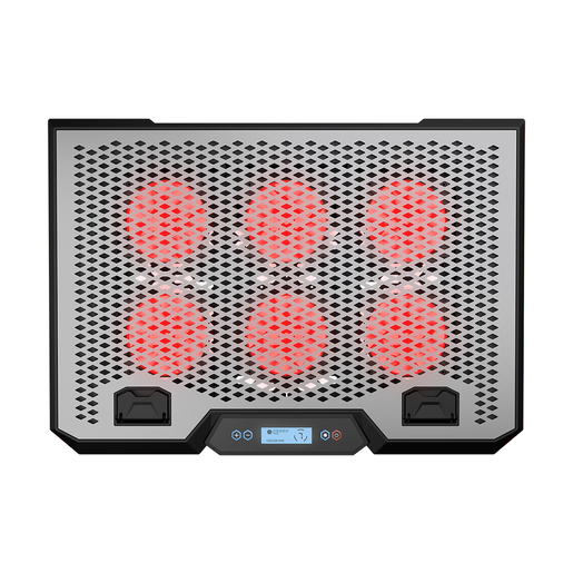 Rampage gaming postolje za laptop Blizzard R7, 13"-15.6", 6 ventilatora, LCD, RGB