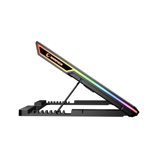 Rampage gaming postolje za laptop Blizzard R7, 13"-15.6", 6 ventilatora, LCD, RGB