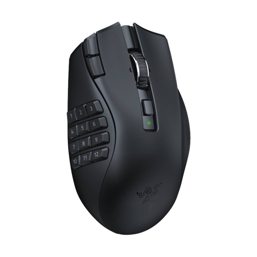 Razer gaming miš Naga V2 HyperSpeed, bežični, MMO, crni