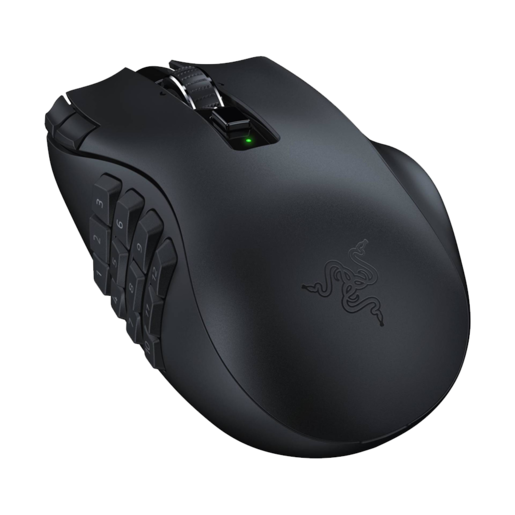 Razer gaming miš Naga V2 HyperSpeed, bežični, MMO, crni