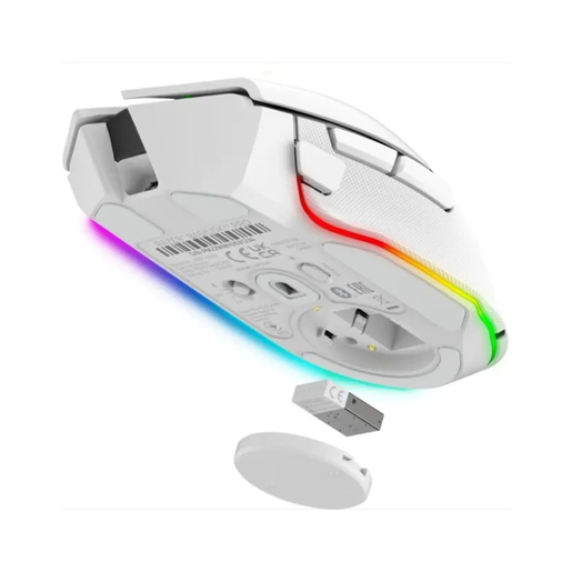 Razer gaming miš Basilisk V3 Pro, bežični, RGB, bijeli