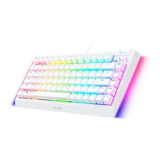 Razer gaming tastatura BlackWidow V4 75%, žična, 75%, bijela