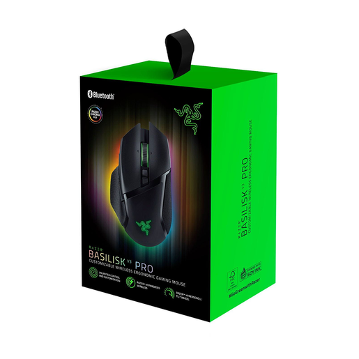 Razer gaming miš Basilisk V3 Pro, bežični, RGB, crni