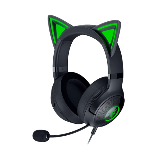 Razer gaming slušalice Kraken Kitty V2, žične, RGB, crne
