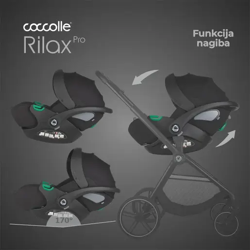 Coccolle autosjedalica i-Size 360° 40, 87 cm Rilax, Black / 325080460