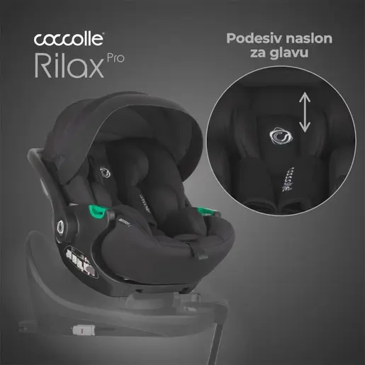 Coccolle autosjedalica i-Size 360° 40, 87 cm Rilax, Black / 325080460