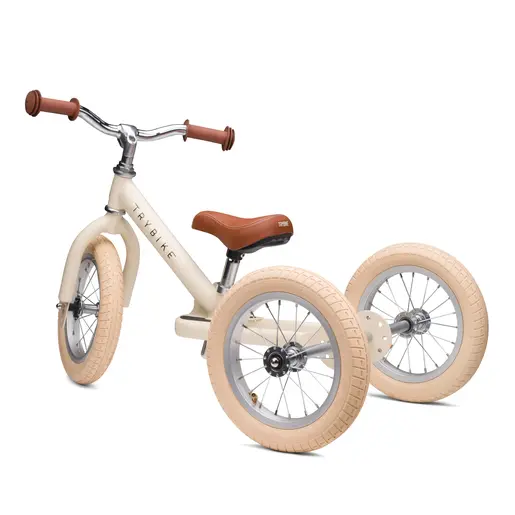 Trybike Tricikl i balans bicikl - Steel Vintage Cream