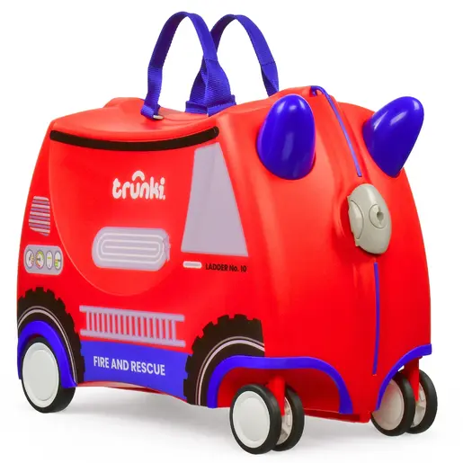 Trunki Glide dječiji kofer 3u1 – vatrogasno vozilo Frank Red