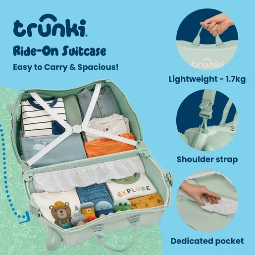 Trunki Glide dječiji kofer 3u1 – Sage Green