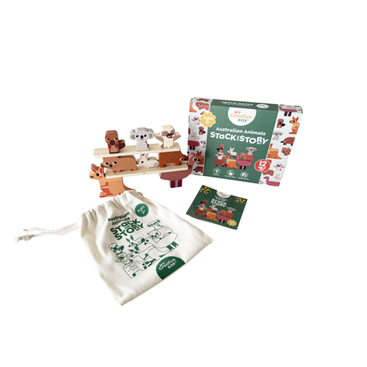 My Creative Box set za slaganje i pričanje priča – Australske životinje