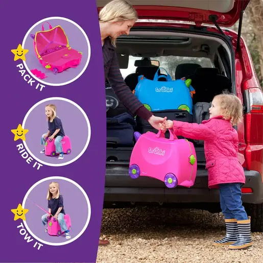 Trunki dječiji kofer 3u1 – Roze Trixie