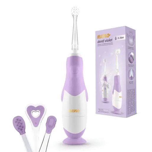 Neno Denti Violet – električna četkica za zube za bebe (3–36 mj.)