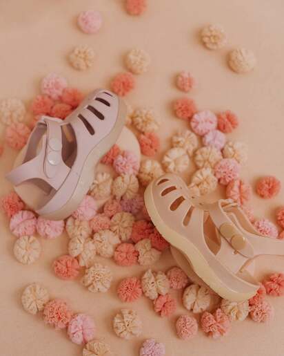 Mrs Ertha Ljetne silikonske sandale - Cloud Pink - 27