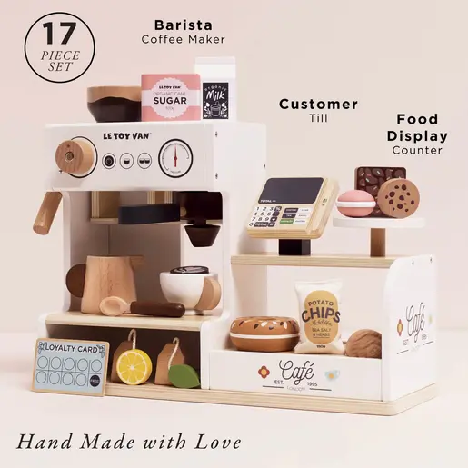 Le Toy Van Set - Barista café shop