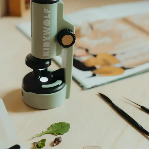Kidywolf KIDYMICROSCOPE Prijenosni dječiji mikroskop x50/x150/x300 – Green