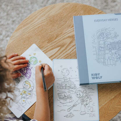 Kidywolf KIDYDRAW-PAD dodatni set ilustracija – Svakodnevni heroji
