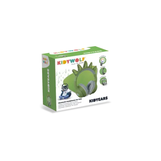 Kidywolf KIDYEARS Dječije Bluetooth slušalice s motivom – Dinosaur