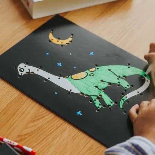 Kidywolf KIDYNEON Kreativni set za svjetleću zidnu dekoraciju - Dinosaur