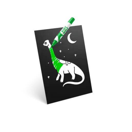 Kidywolf KIDYNEON Kreativni set za svjetleću zidnu dekoraciju - Dinosaur