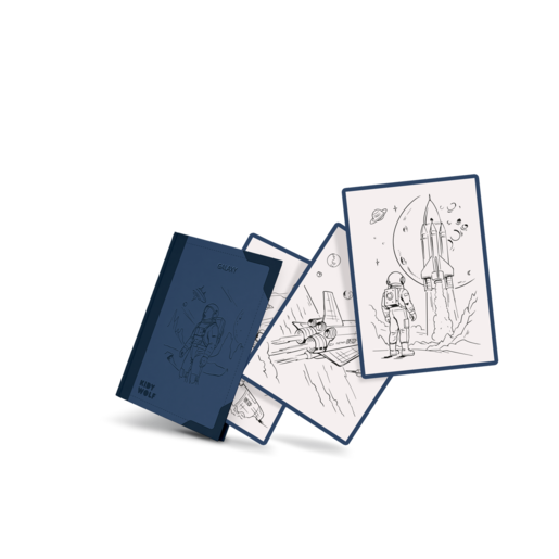 Kidywolf K-DRAW-PAD dodatni set ilustracija – Galaksija