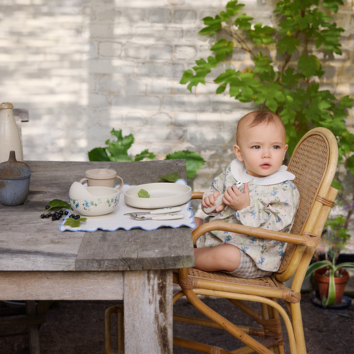 Elodie Set silikonski tanjir, nož i viljuška - Bunny Darling