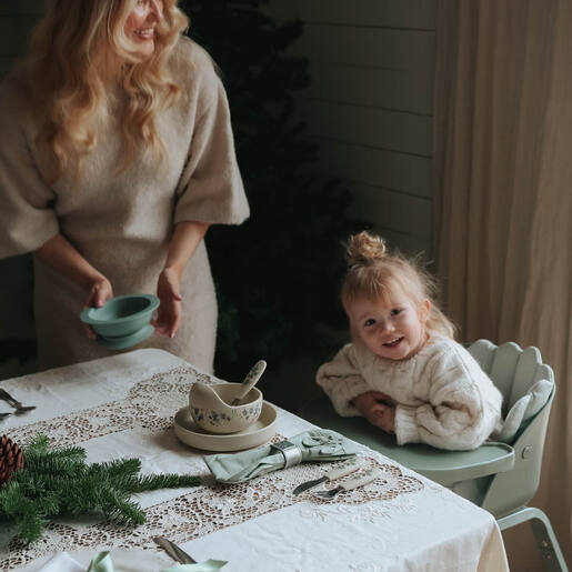 Elodie Set silikonska zdjelica i kašikica – Fairytale Forest