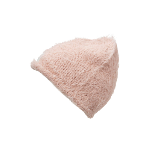 Elodie Plišana pletena kapa Furry Knit Beanie, Powder Pink 2-3g