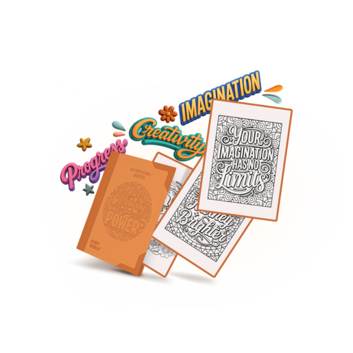 Kidywolf K-DRAW-PAD dodatni set ilustracija – Citati