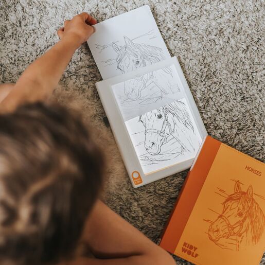 Kidywolf KIDYDRAW-PAD dodatni set ilustracija – Konji