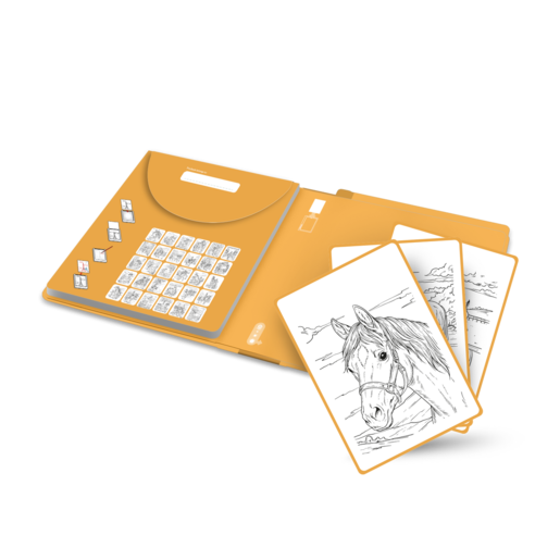 Kidywolf KIDYDRAW-PAD dodatni set ilustracija – Konji