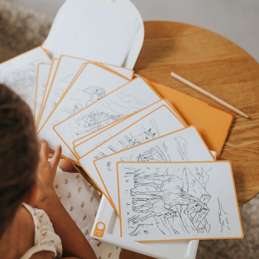 Kidywolf KIDYDRAW-PAD dodatni set ilustracija – Konji
