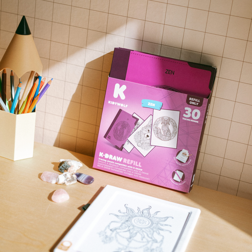 Kidywolf K-DRAW-PAD dodatni set ilustracija – Zen