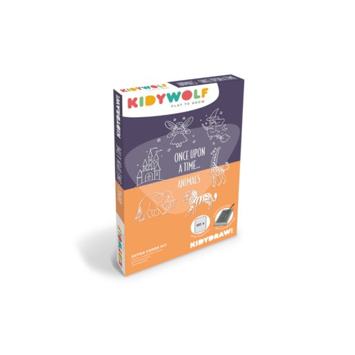 Kidywolf KIDYDRAW MINI dodatni set 60 kartica – Bajke i životinje