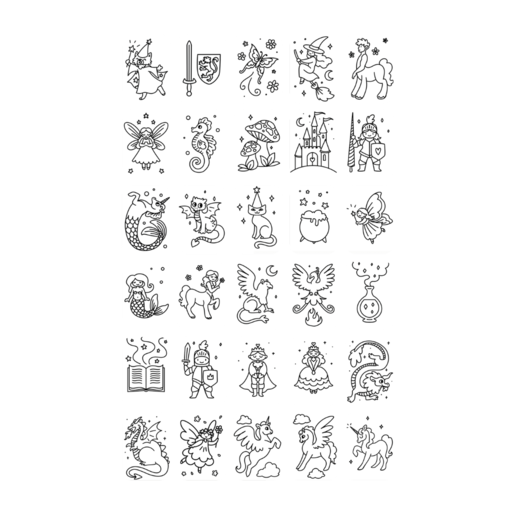Kidywolf KIDYDRAW MINI dodatni set 60 kartica – Bajke i životinje