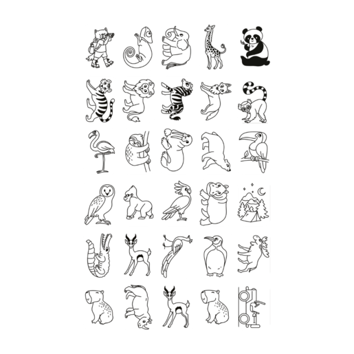 Kidywolf KIDYDRAW MINI dodatni set 60 kartica – Bajke i životinje