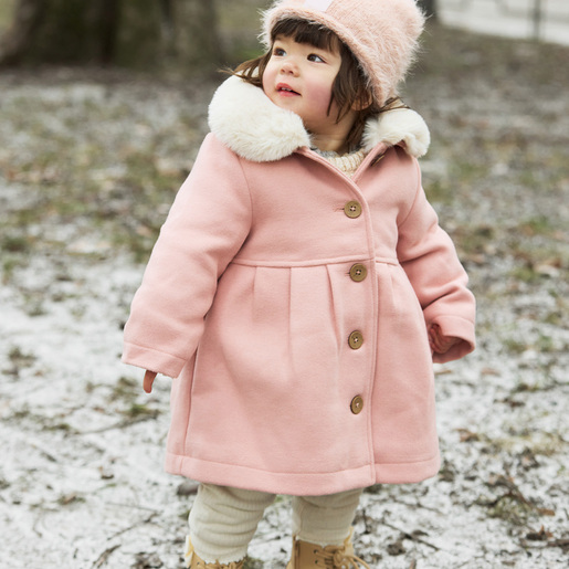 Elodie Plišana pletena kapa Furry Knit Beanie, Powder Pink 1-2g