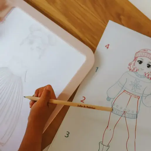 Kidywolf KIDYDRAW PRO Svjetleća tabla za crtanje i pisanje - Pink